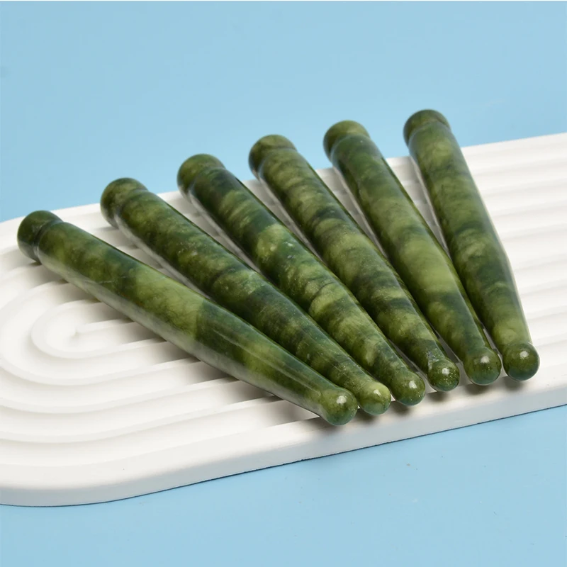 Натуральный нефритовый акупрессурный карандаш Xiuyu массажер для лица рук