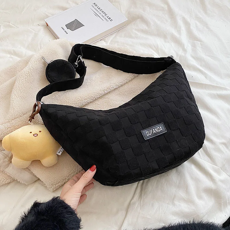 2023 Tassel Small Messenger Bag For Women Trend Lingge Embroidery Camera Female Shoulder Bag Fashion Chain Ladies Crossbody Bags