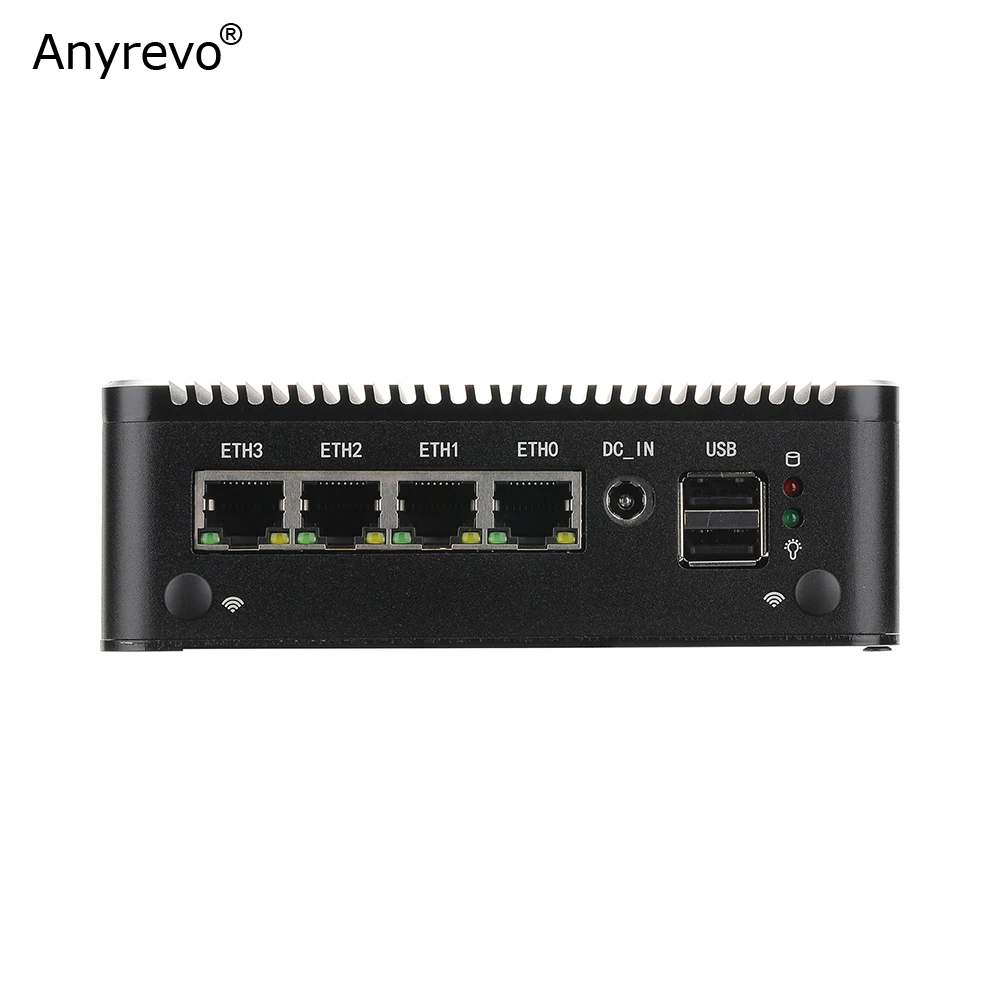 11th Gen Fanless Mini PC Intel E3845 J1900 3865U N3450 N4500 Soft Router with 4x i225V 2500M LAN 2 DDR4 NVMe OPNsense pfSense