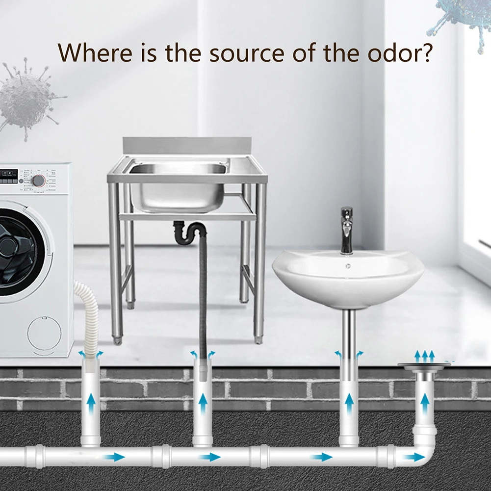 

For DN40 Floor Drain Core 90 ° Opening Plug And Play Removable Silicone Gasket Thickened High Quality Widely Applicable