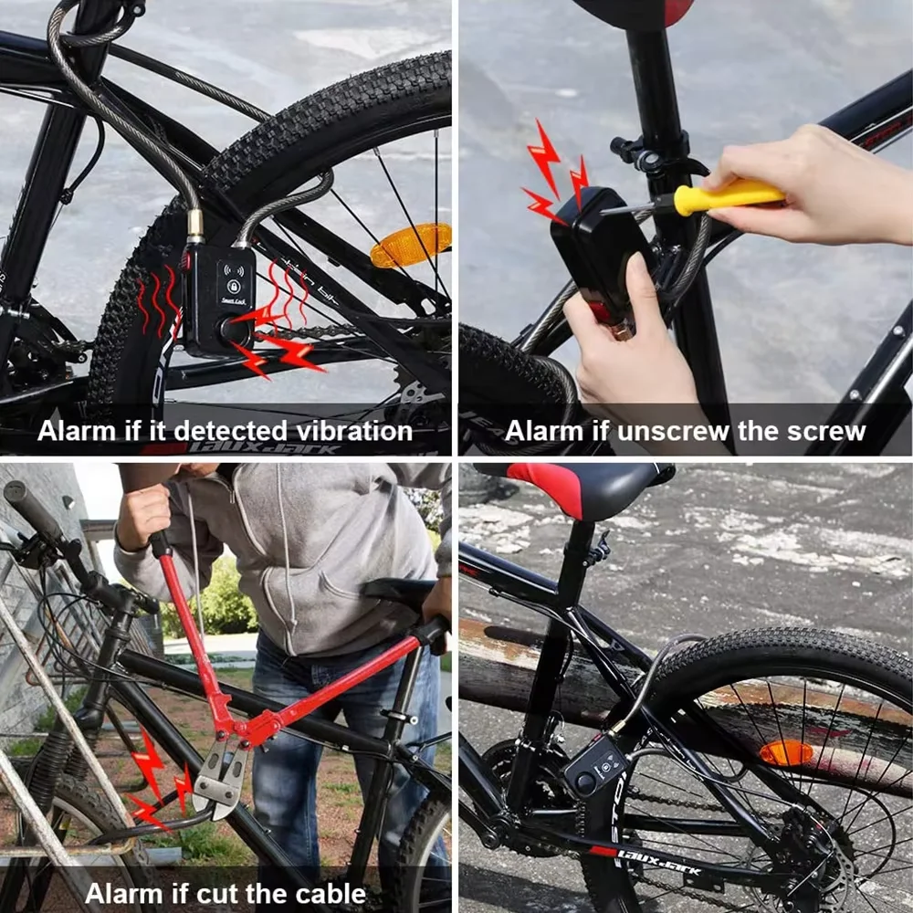 Wsdcam умный велосипедный замок/замок для мотоцикла Bluetooth приложение управление
