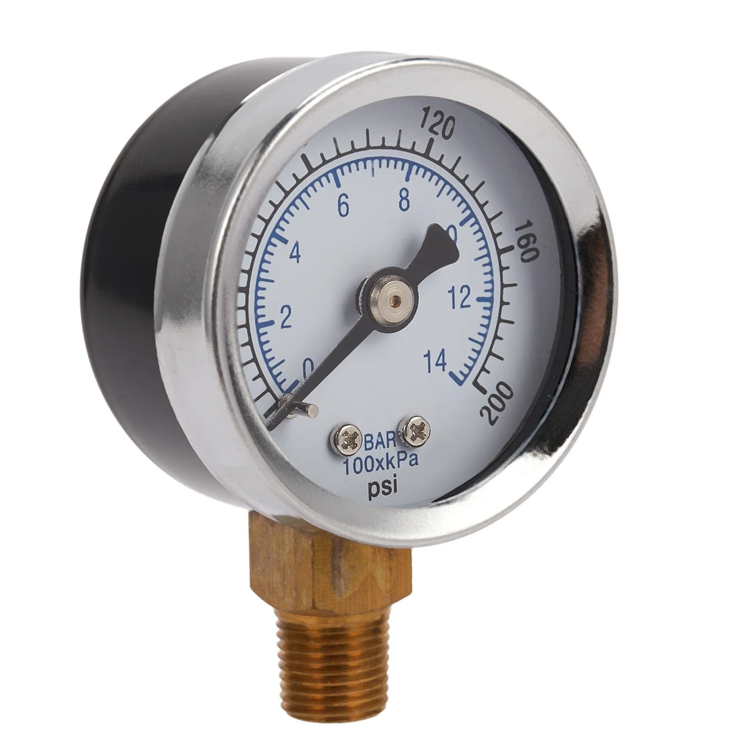 -40-14 БАР 0-200 Psi 0-14 МАНОМЕТР 1/8 мужской манометр Npt