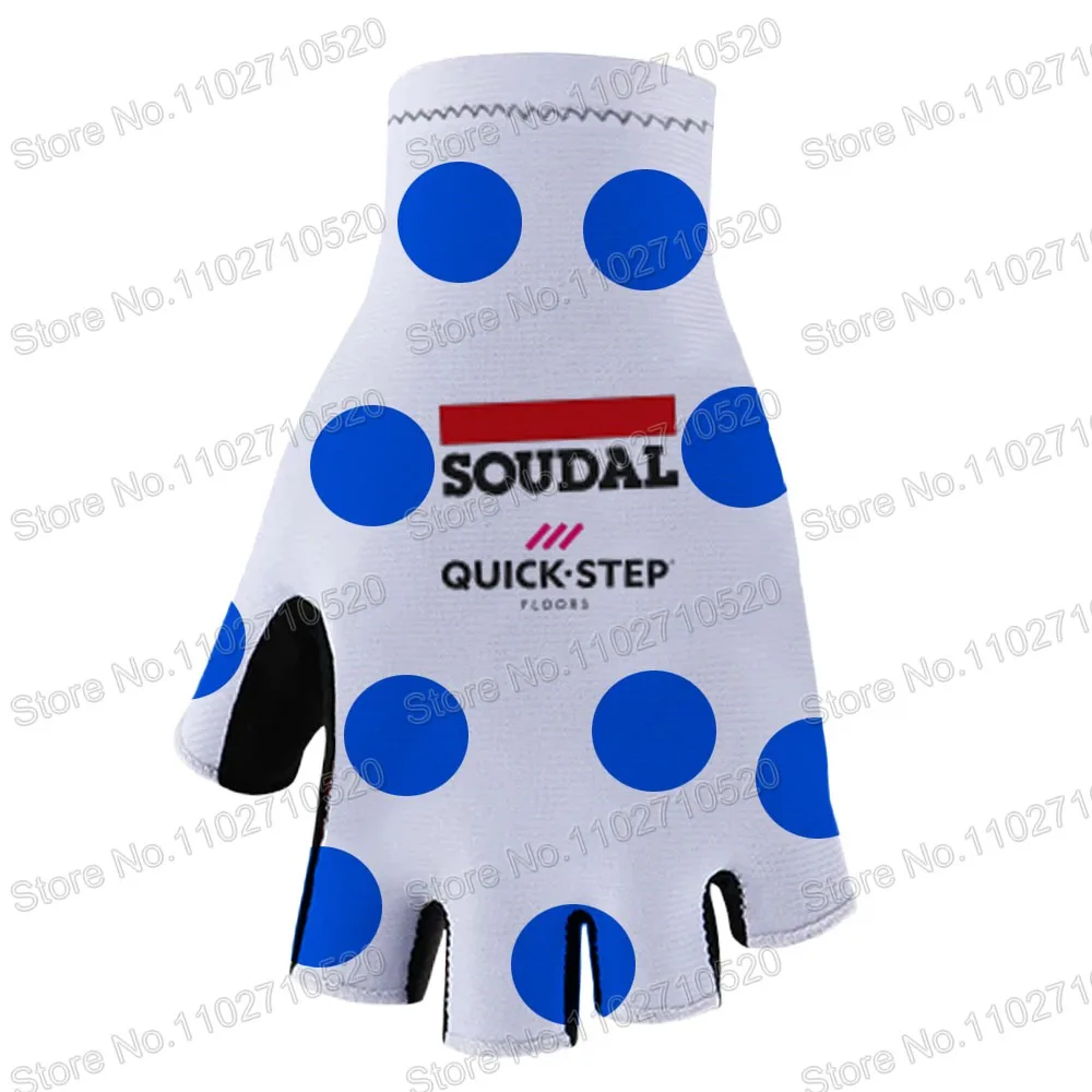 

Blue Soudal Quick Step Cycling Gloves 2023 Team Spain Tour Men Bicycle Gel Half Finger Gloves One Pair Size Guante Ciclismo Gant