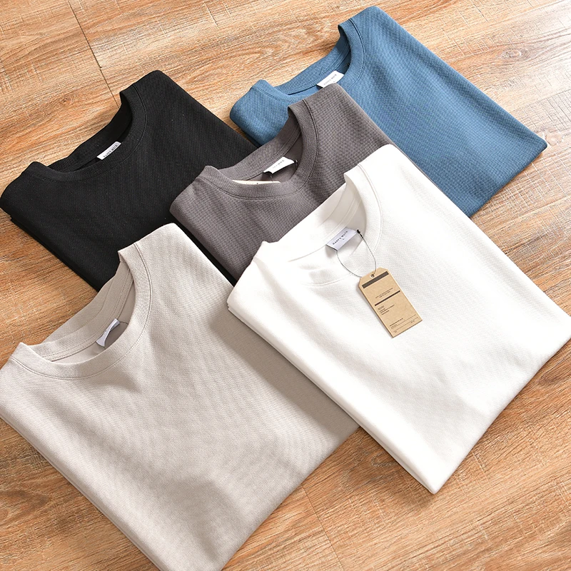 [Большой вес! Жемчужная сетчатая ткань! ODM заказ] Летняя мужская модная широкая