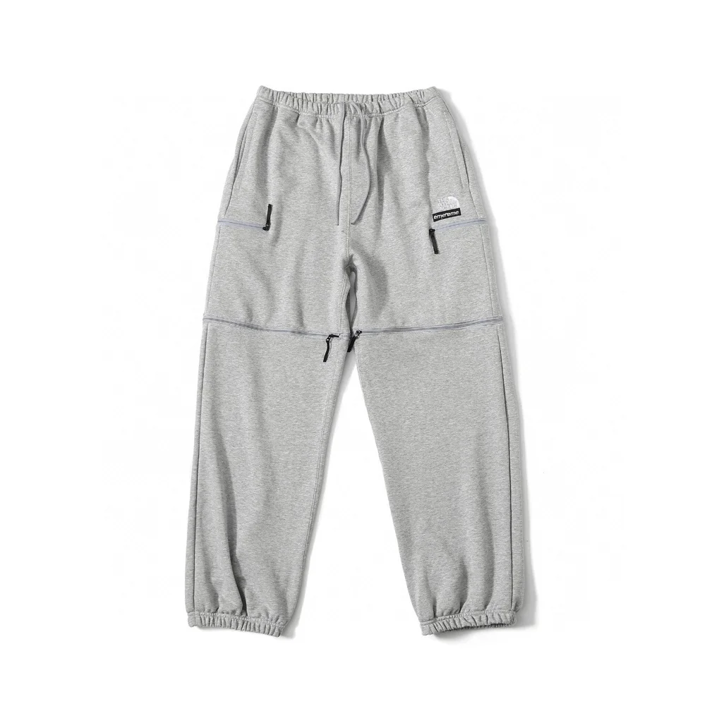 

Fashion Sweatpants Zipper Split Type Baggy Wide-leg Pants Straight-leg Casual Tie Feet Trousers Male for Man Eu Size