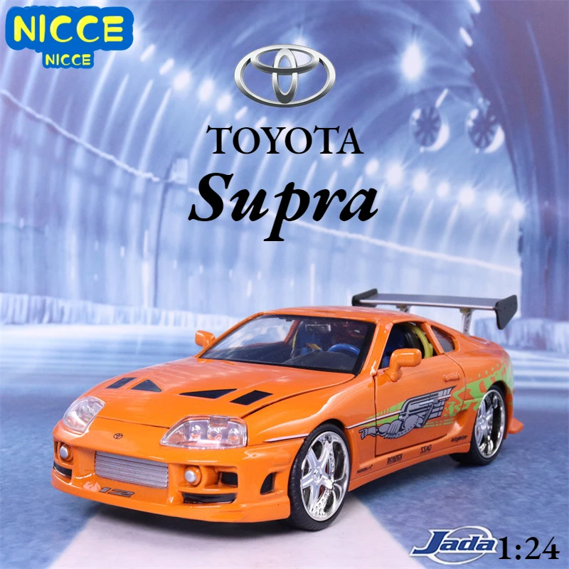 

Nicce Jada 1:24 Fast & Furious Brian’s 1995 Toyota Supra Simulation Diecast Metal Alloy Model Car Kids Toy Gift Collection J187