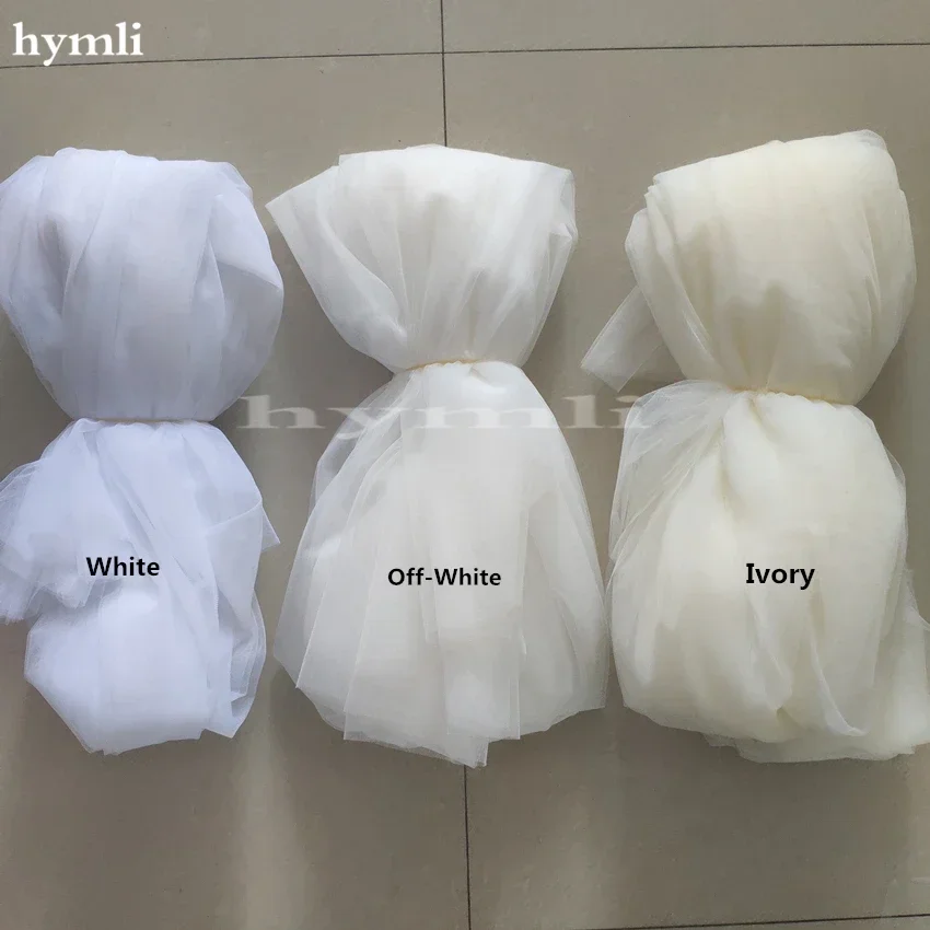 Длинные кружевные свадебные аксессуары фата из тюля белая свадебная цвета