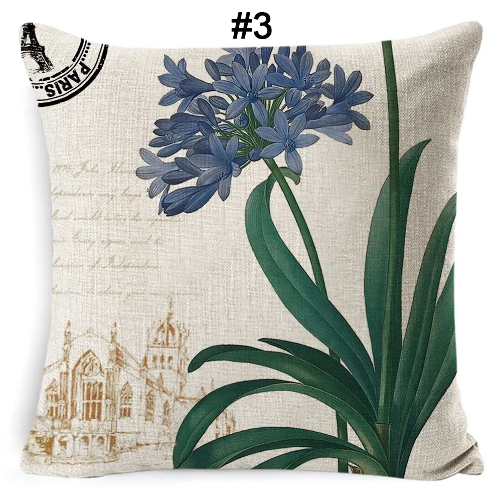 

Pillow Case Retro Colorful Flowers Pillows Cushion Pillowcase Home Decorative Sofa Cushions For Home Decorative Decoration Sofa