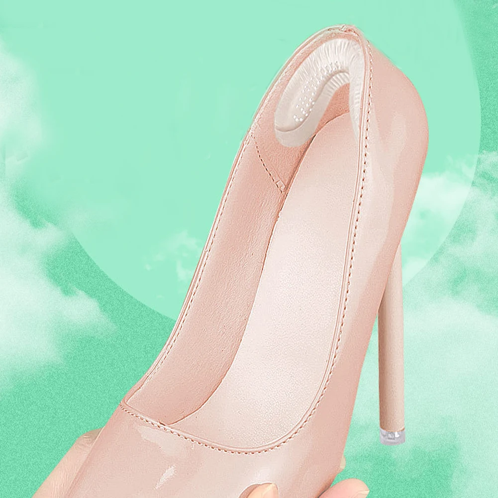 Silicone Gel Heel Pads For High Heels Shoes Inserts Heel Liner Cushion Protector Sticker Insoles For Shoes Foot Pain Relief Pad