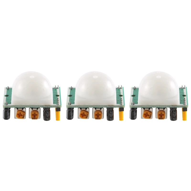 

3Pcs/Lot For HC-SR501 Adjust IR Pyroelectric Infrared PIR Motion Sensor Detector Module For Raspberry Pi Kits