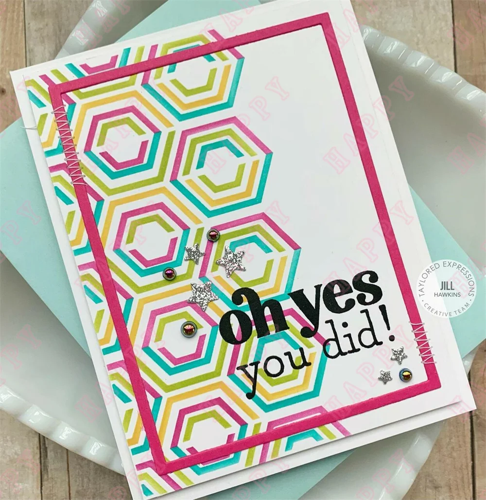 Лидер продаж 2022 Новое поступление шаблоны и штампы для вырезания Oh Yes You Did шаблон