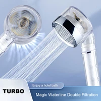 whyy turbo shower head filter booster holder explosion proof tube with massage head small fan for home bathroom accessories sets