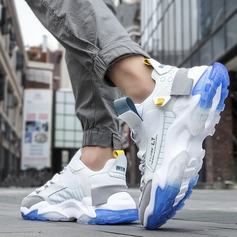 Hot Sale Fashion Adult Casual Sneakers Cushioning Men's Running Shoes Wear Resistant Athletic Teenagers Shoes Male Walking Shoes