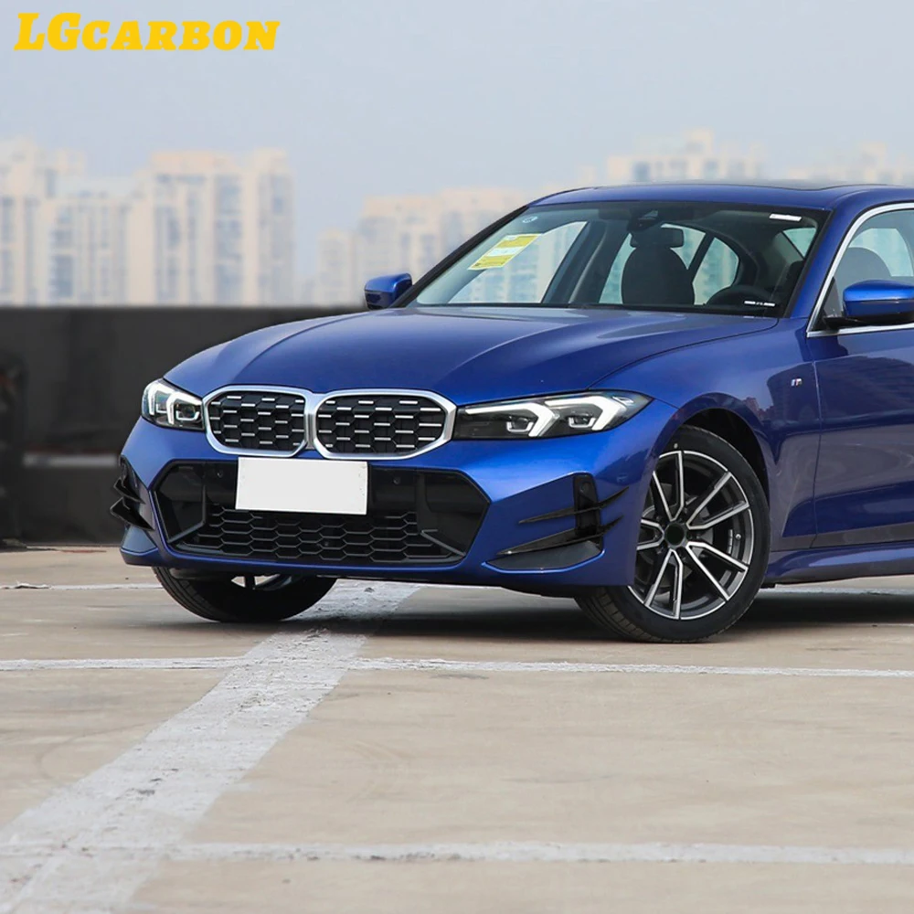 LGcarbon пластиковый сплиттер флага переднего бампера для BMW 3 серии G20 G21 LCI M Sport 2023 +