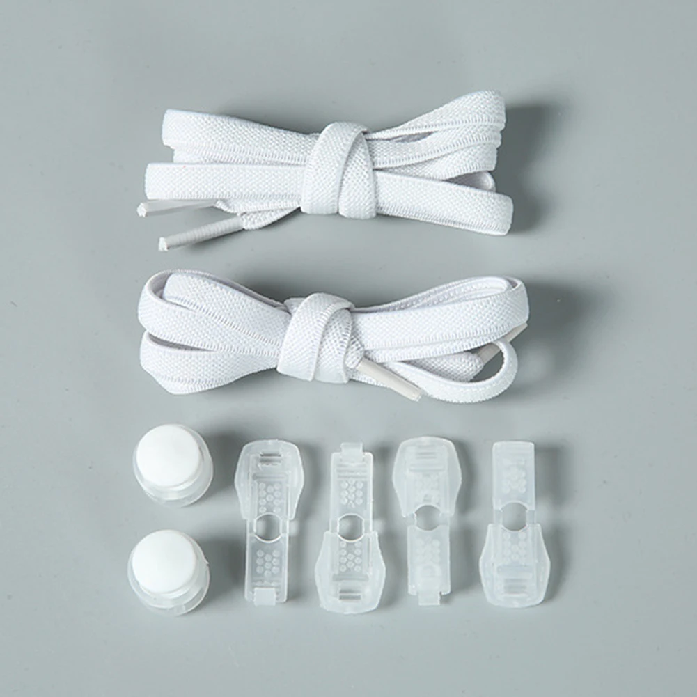 No Tie Flat Hiking Running Shoe Lace Elastic Shoelaces Outdoor Leisure Sneakers Quick Safety Flat Shoelace Kids Adult Lazy Laces