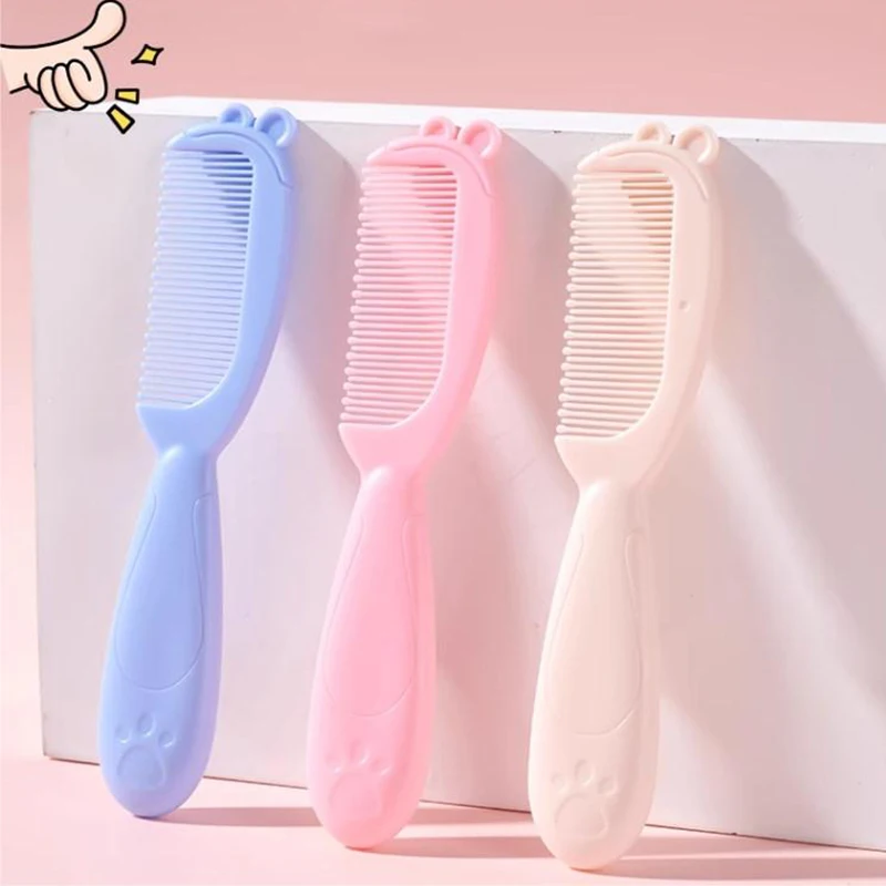 

Расческа для волос с гладкой ручкой детская Расческа с мультяшным рисунком товары для чистки волос Детская расческа массажер для головы аксессуары для ухода за ребенком