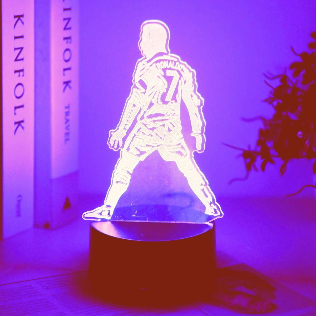 

3D ночник футболиста, 7-цветное преобразование цикла, любимый подарок фанату, украшение комнаты