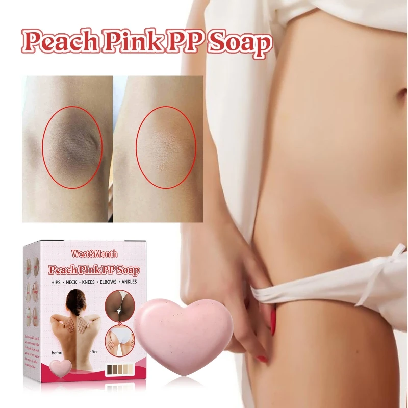 

Peach Pink PP Soap Body Cleaning Soap Private Parts Soap for Lighten Melanin 2022 New