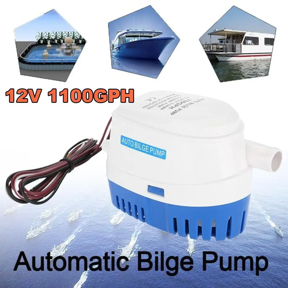 

Houseboat Float Switch Automatic Boats Electric Water Pumps 1100GPH Bilge Pump Submersible Pump