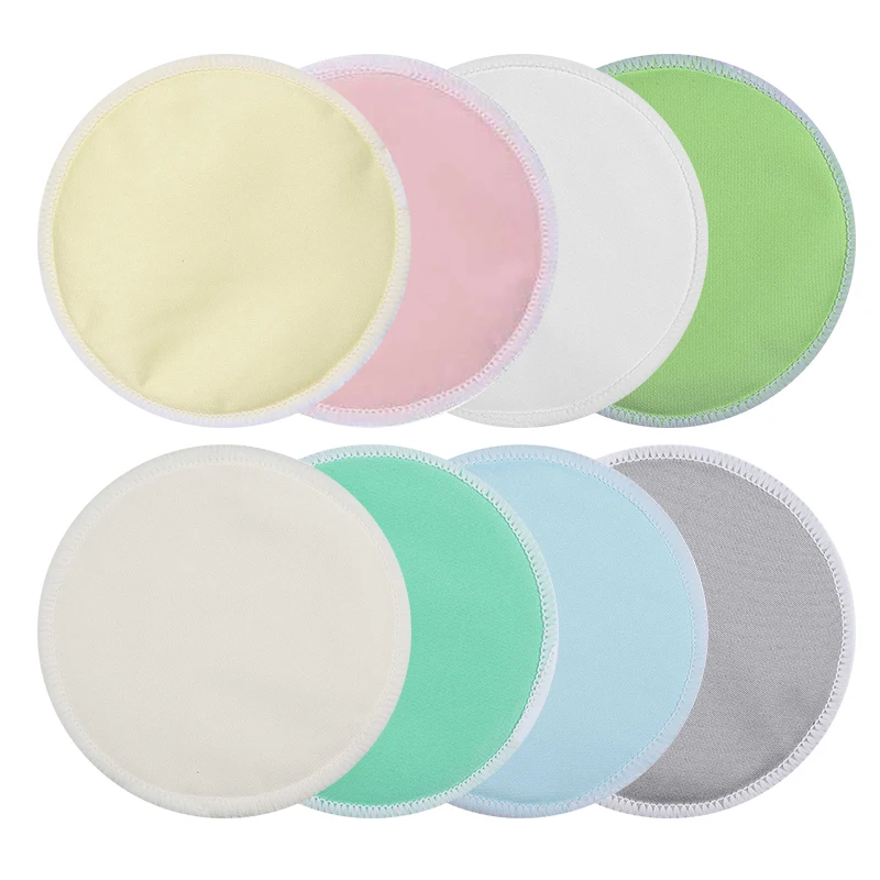 

2pcs Organic Bamboo Nursing Breast Pads Reusable Nursing Pads Washable Breastfeeding Nipple Pad Nipplecovers For Breast