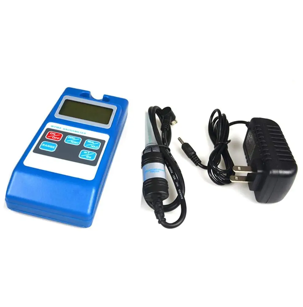 

Digital Gauss Meter Surface Magnetic Field Tester Meter 0 to 200Mt 0 to 2000mT with Ns Function and Metal Probe