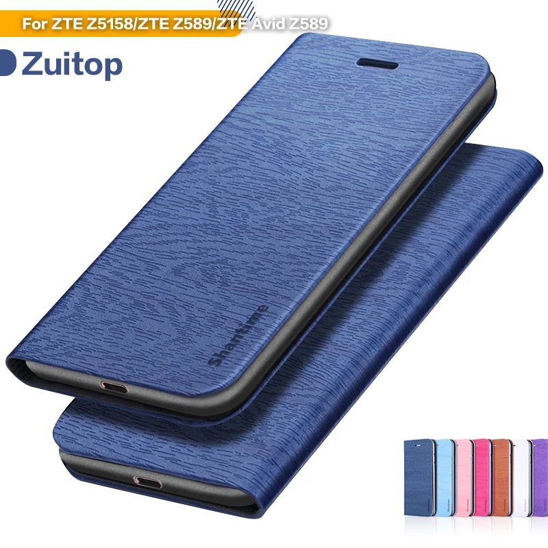 

Флип-чехол под дерево для ZTE Z5158, чехол-бумажник для ZTE Z589, ZTE Avid, Z589, силиконовая задняя крышка