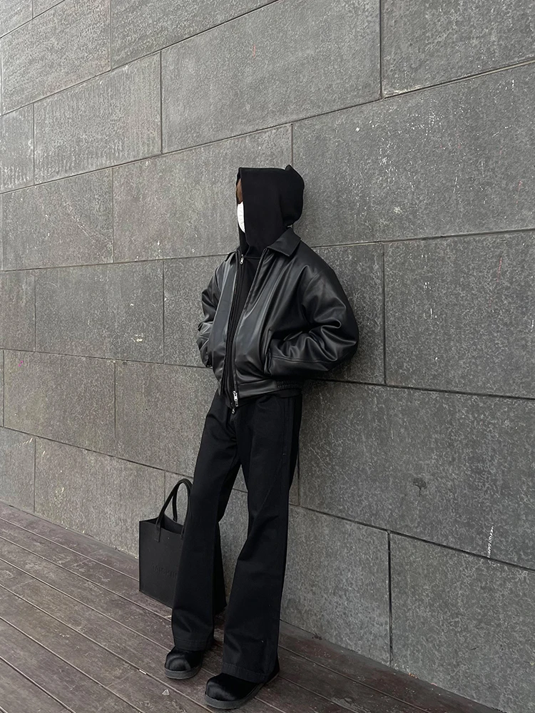 Зимний пуховик DM Tenacious утолщенный локомотив Cleanfit короткая куртка-бомбер кожаное