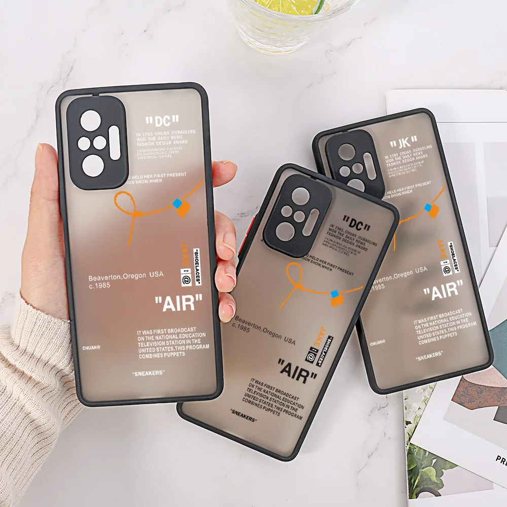 

Hot Street Sport Brand Phone Case For Poco F3 X3 NFC M3 Cases Xiaomi Redmi Note 11 10 Pro 9 8 7 9s 10s 9A 9C 9T Mi 12 11T Covers