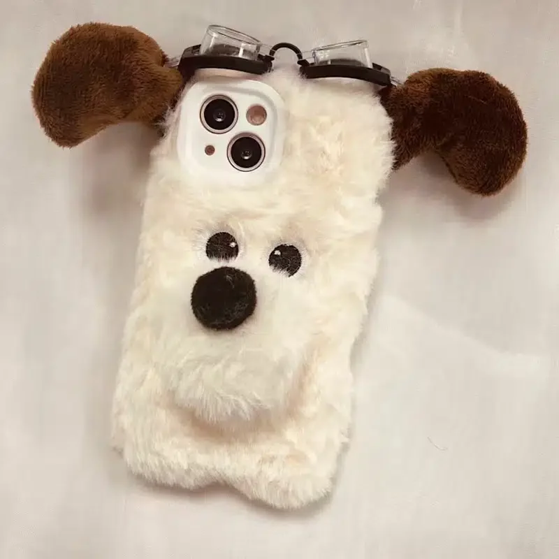 

Plush Phone Case, Adorable Puppy Phone Protective Case Cover, Phone Case For,iPhone14/14Plus/14Pro/14ProMax ,iPhone13/13Pro/13Pr