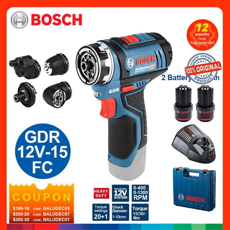 

BOSCH Brushless Cordless Drill Driver GSR 18V-150 C GSR 180-LI Electric Screwdriver Rechargeable Screwdriver Power Tools