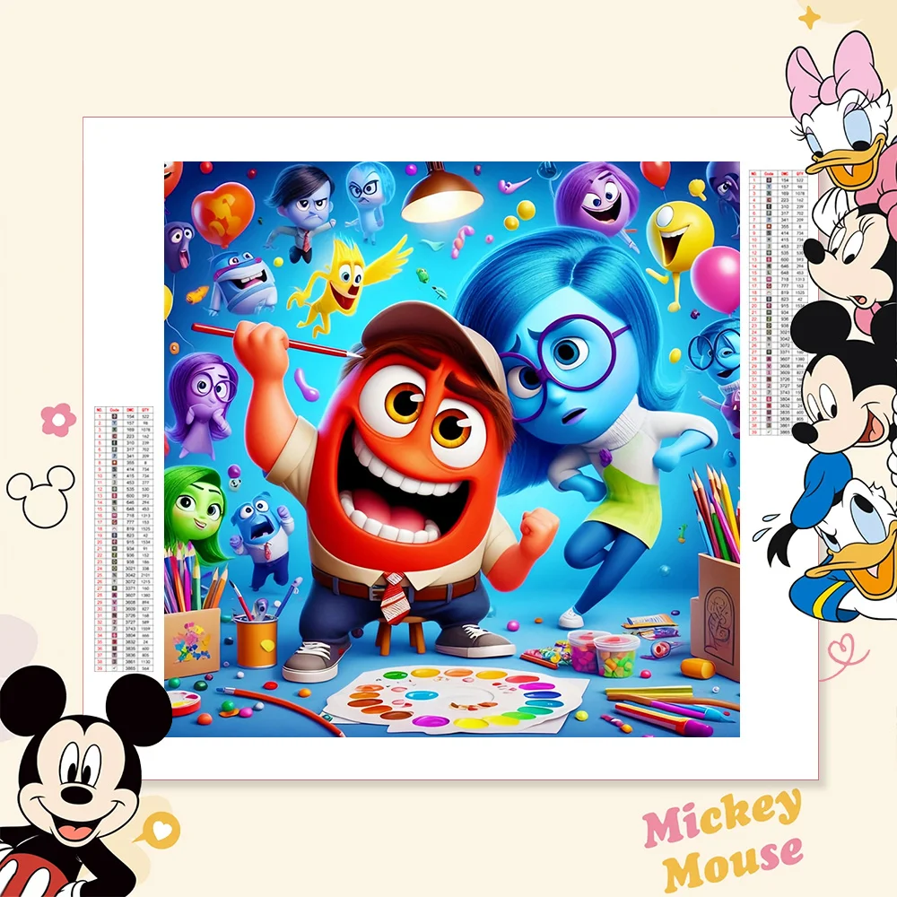 Алмазная вышивка сделай сам Disney мозаика с изображением гнева внутри рукоделие