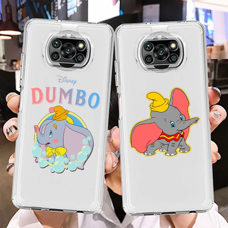 

Transparent Cover Disney Dumbo Art Cool Phone Case For Xiaomi Mi Poco X4 X3 NFC F4 F3 GT M4 M3 M2 X2 F2 Pro C3 C40 C3 5G