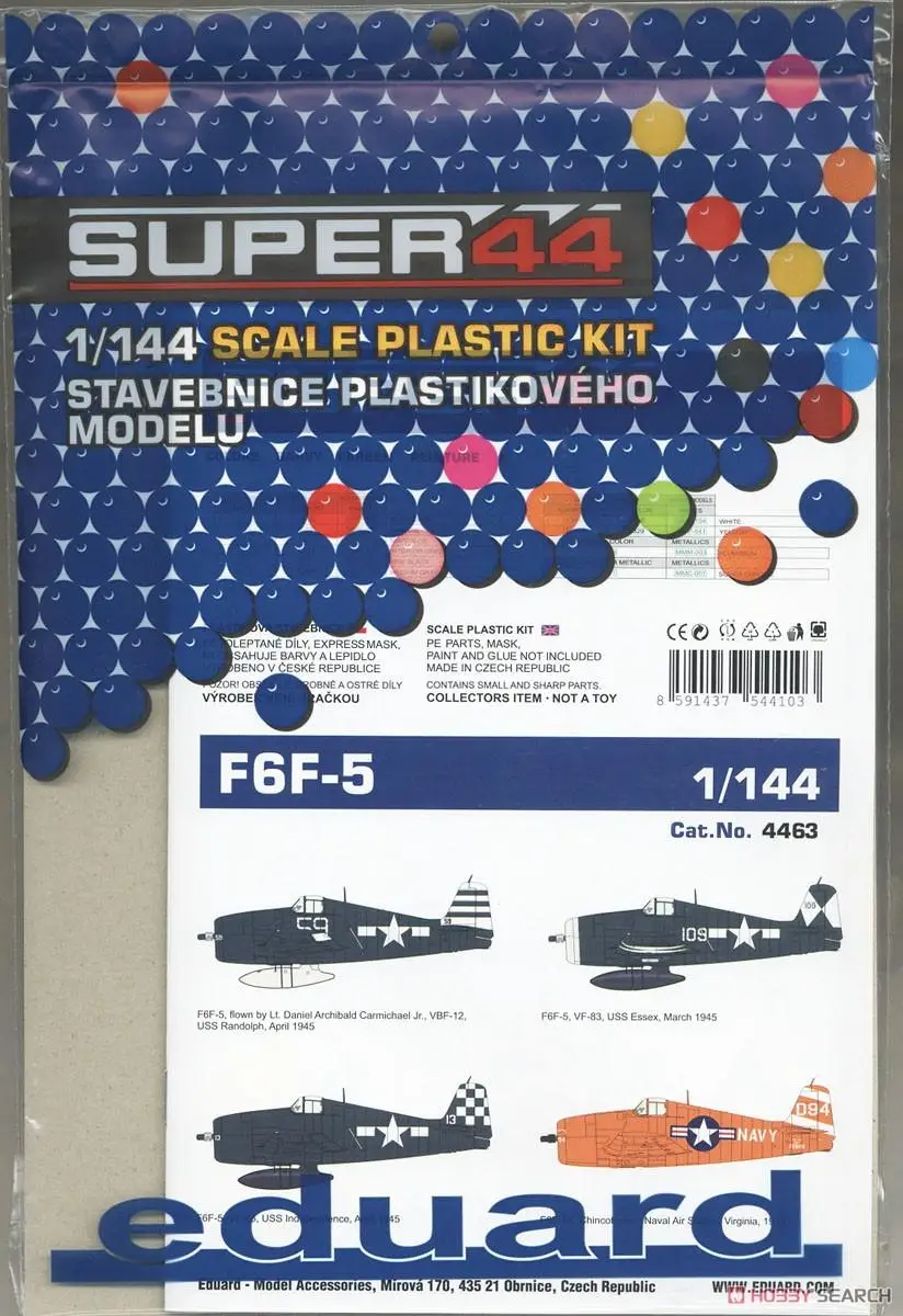 

Eduard EDU4463 1/144 scale F6F-5 model kit