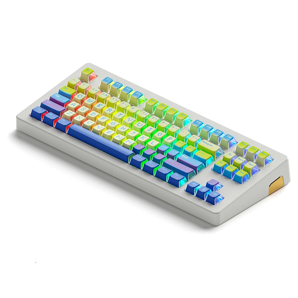 128 клавиш/набор Pixel Ocean Theme OEM профиль Keycaps боковой светильник трансмиссия