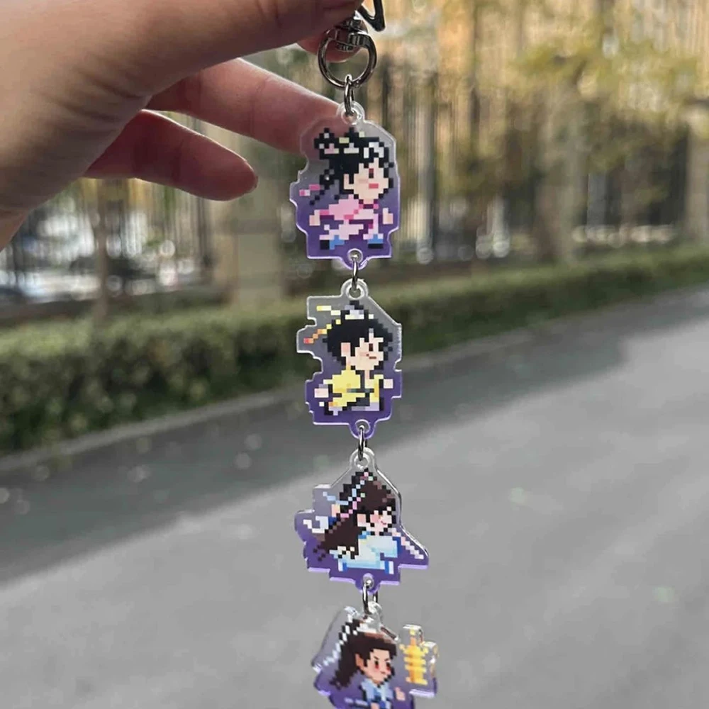 TV Serise Yong Ye Xing He Ling Miaomiao Mu Sheng Cosplay Key Chain Love Game in Eastern Fantasy Esther Keychain Bag Pendant