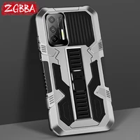 zgbba shockproof phone case for motorola moto one fusion e7 plus e6s e 2020 e5 anti fall armor bracket cover for moto one 5g ace