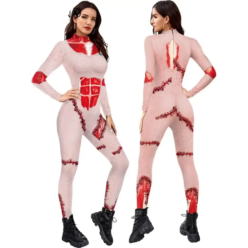 Карнавальный костюм для косплея Пурим на Хэллоуин боди зентай необычный костюмы