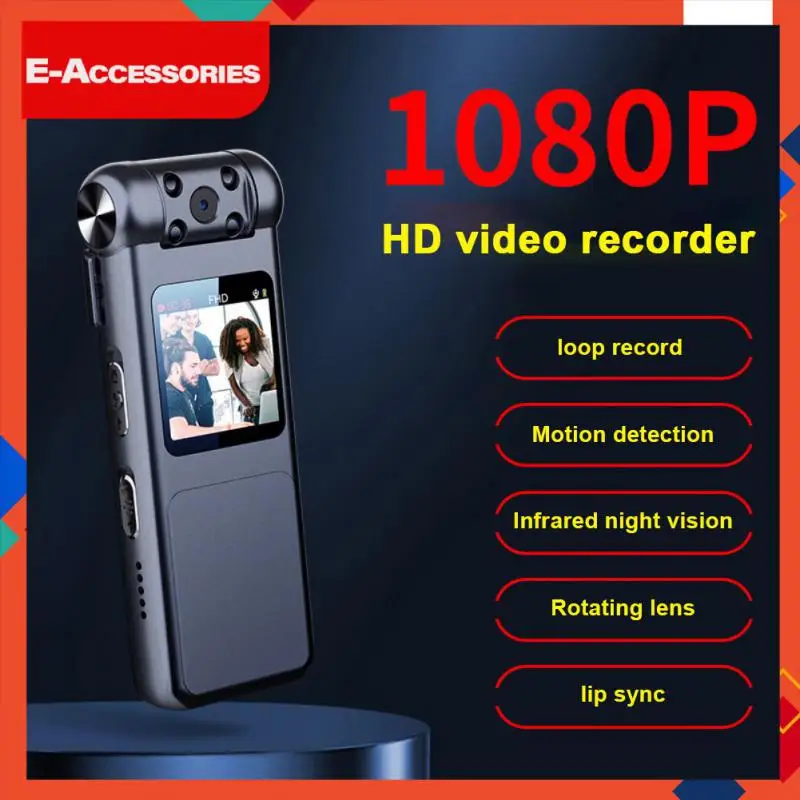 

Audio-visual Synchronization Intelligent Recorder Motion Detection Clip-on Night Camera Screen One-click Recording