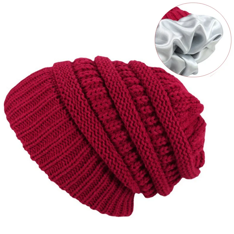 

Men's and Women's Colored Dingneili Knitted Woolen Hat Pullover Hat Warm Hat Winter Hair Care Hat Colored Dinghat