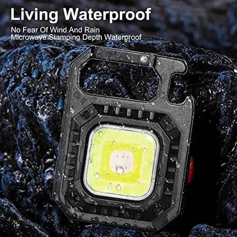 Магнитная мини-вспышка COB освещение для кемпинга карманная работа 800 люмен