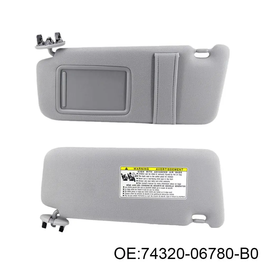 

4 pair Sun Visor Without Light for Toyota Camry 2007 2008 2009 2010 2011 OE# 74310-06750-E0, 74320-06780-B0