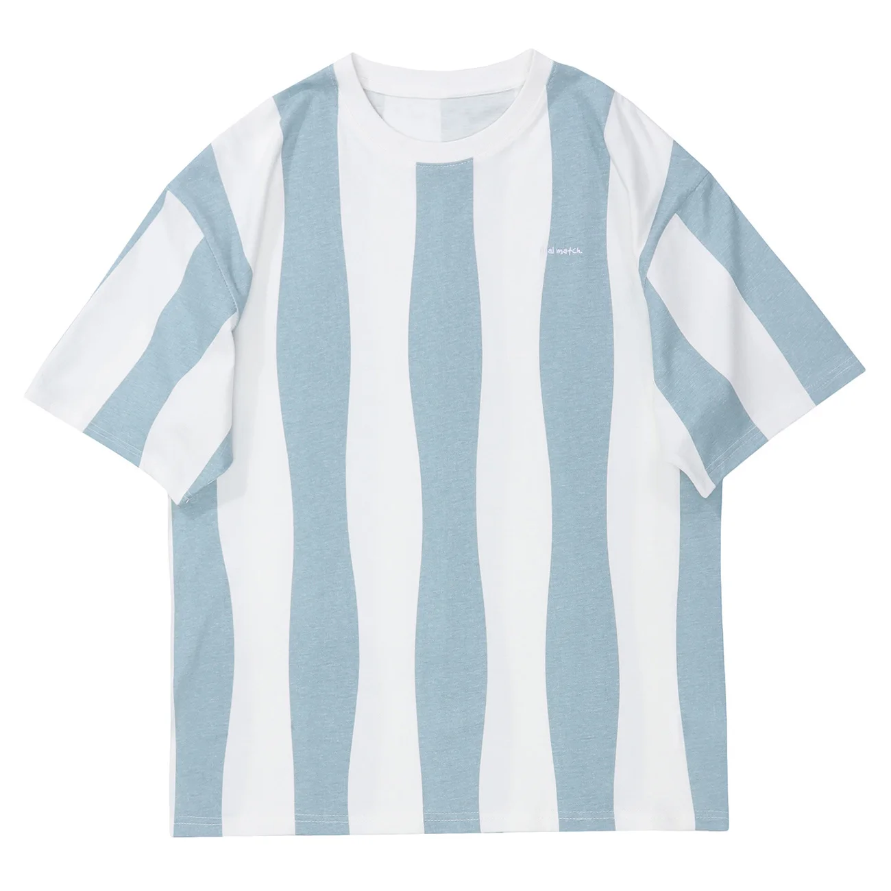 

Футболка Мужская/Женская в полоску с графическим рисунком, рубашка с коротким рукавом, свободного покроя из хлопка, в стиле Харадзюку, на ле...