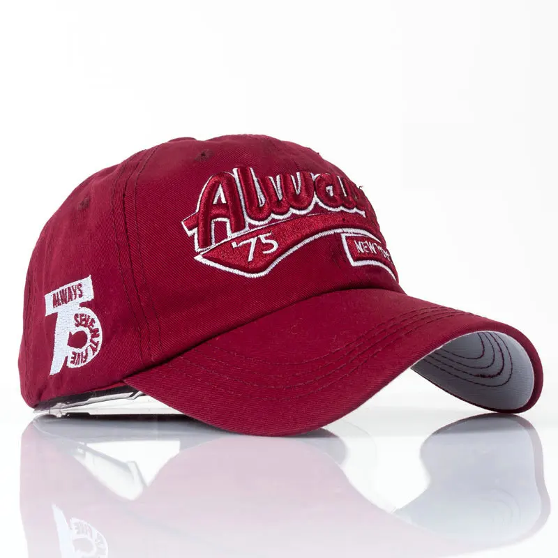 Мужская хлопковая бейсбольная Кепка с вышивкой 75 букв | Аксессуары для одежды
