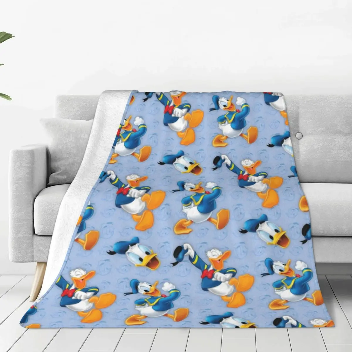 Удивительное одеяло Дональд Дак теплое мягкое забавное плюшевое постельное