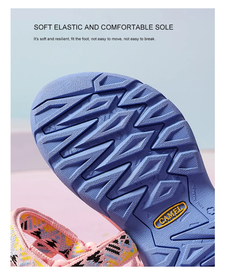 Goldencamel Women's Shoes Summer New Style Fashion All-match Non-slip Flat Beach Sandals Women Outdoor Water Shoes Sports Shoes