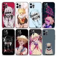 my hero academia himiko toga phone case for iphone 11 12 13 pro max 7 8 se xr xs max 5 5s 6 6s plus shell case soft tpu silicone