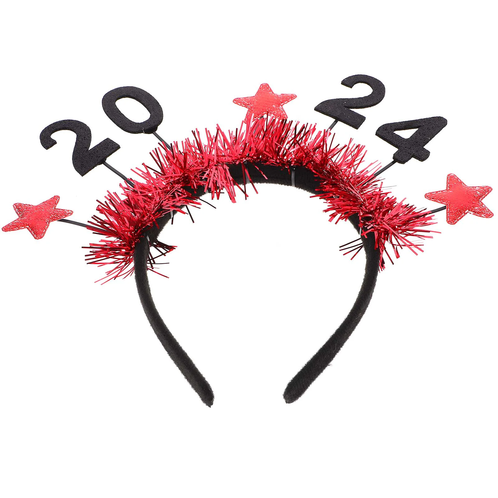 

New Year Party Headband Holiday Headdress 2024 Headband Novelty Hair Decoration