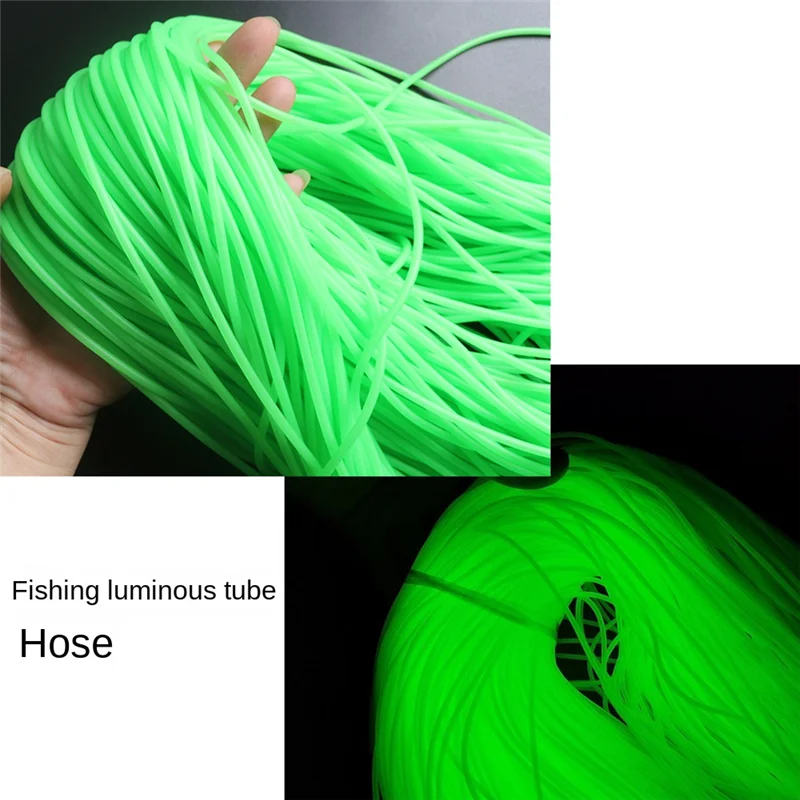 

Fishing Night Luminous Tube Fluorescent Glow Sub Line Fishing Hook Line Glow Pipe Light Tackle,Inner Diameter 0.8mm