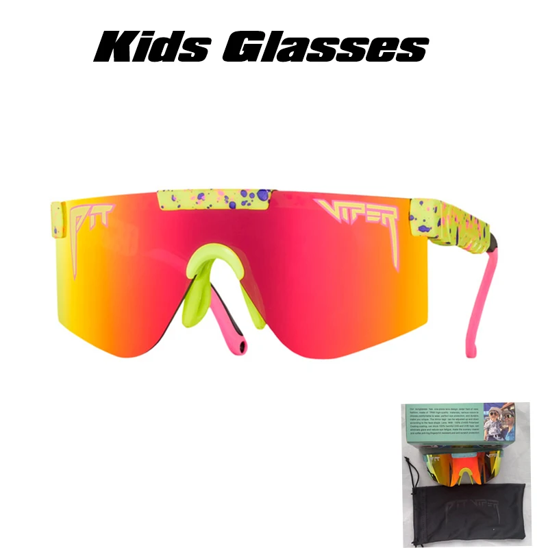 

Children Pit Viper XS Sports Sunglasses Polarized TR90 Material Polaroid Len Kids Sun Glasses Boy Girls Goggles UV400 protection