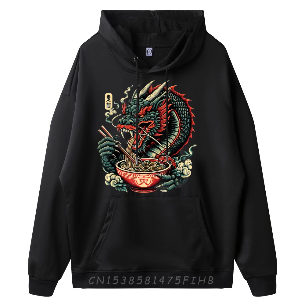 Dragon Ramen Kawaii Neko Японская лапша Эстетическая графическая футболка из полиэфирного